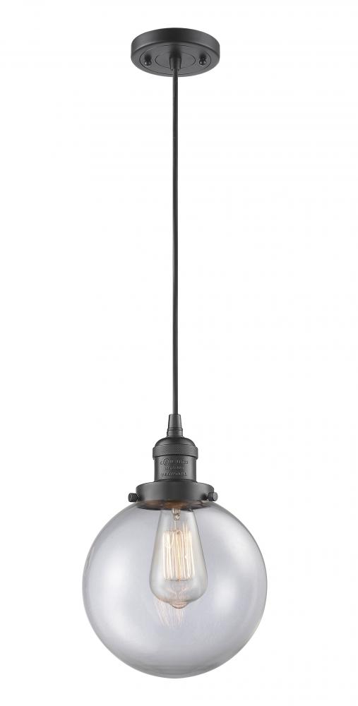 Beacon - 1 Light - 8 inch - Oil Rubbed Bronze - Cord hung - Mini Pendant