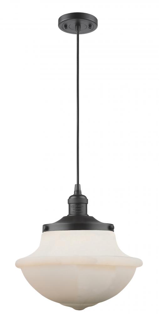 Oxford - 1 Light - 12 inch - Oil Rubbed Bronze - Cord hung - Mini Pendant