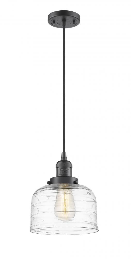 Bell - 1 Light - 8 inch - Oil Rubbed Bronze - Cord hung - Mini Pendant