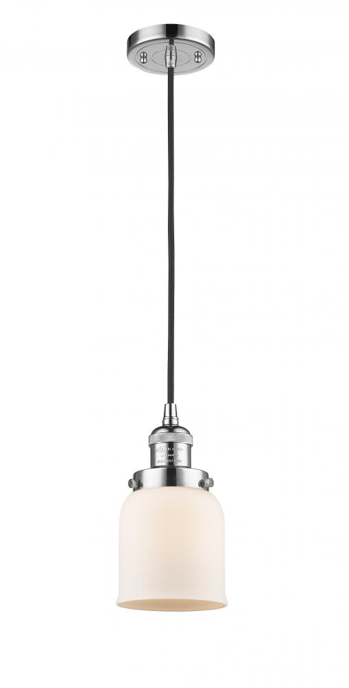 Bell - 1 Light - 5 inch - Polished Chrome - Cord hung - Mini Pendant