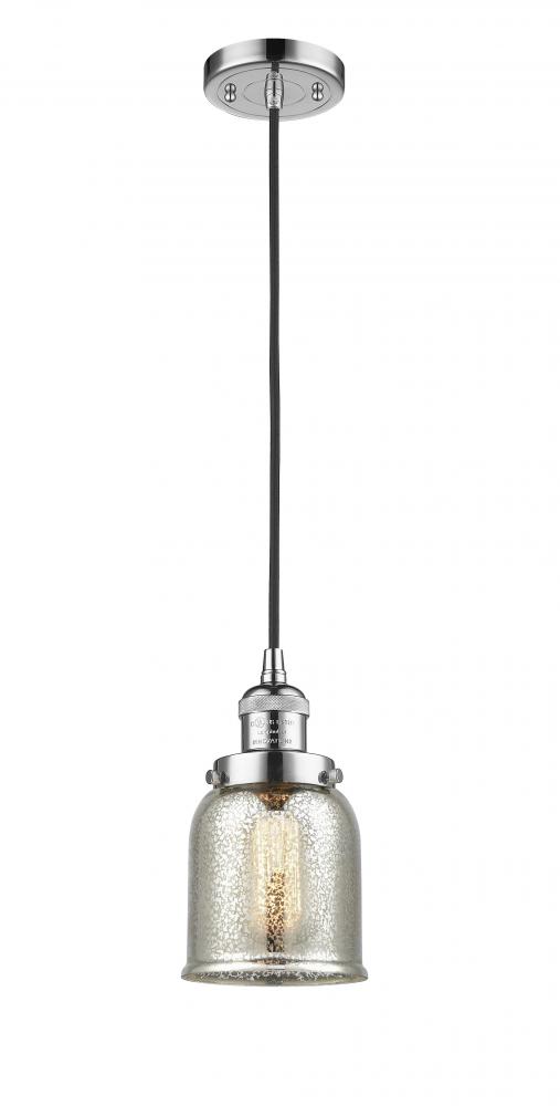 Bell - 1 Light - 5 inch - Polished Chrome - Cord hung - Mini Pendant