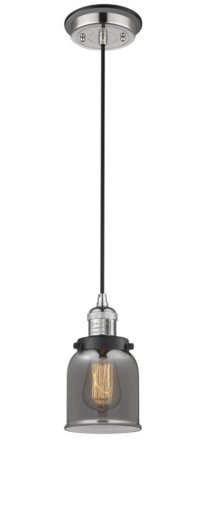 Bell - 1 Light - 5 inch - Polished Nickel - Cord hung - Mini Pendant