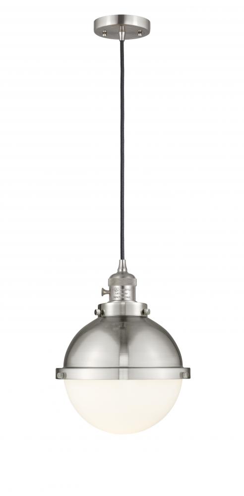 Hampden - 1 Light - 9 inch - Brushed Satin Nickel - Cord hung - Mini Pendant