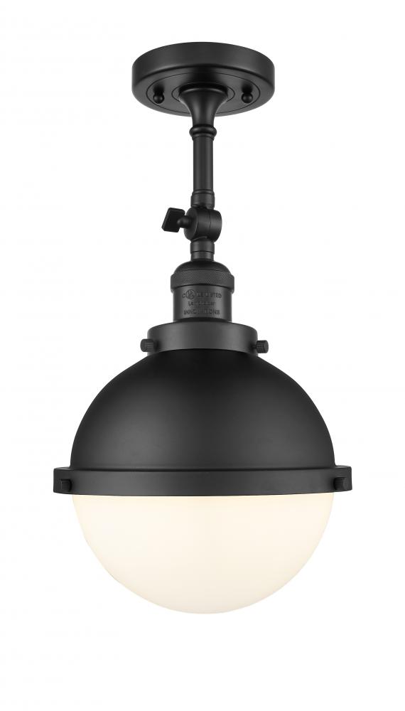 Hampden - 1 Light - 9 inch - Matte Black - Semi-Flush Mount