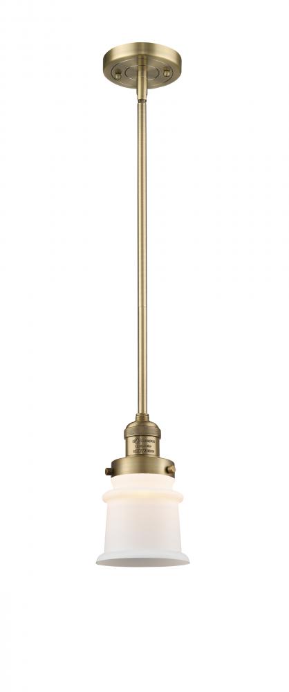 Canton - 1 Light - 5 inch - Brushed Brass - Stem Hung - Mini Pendant