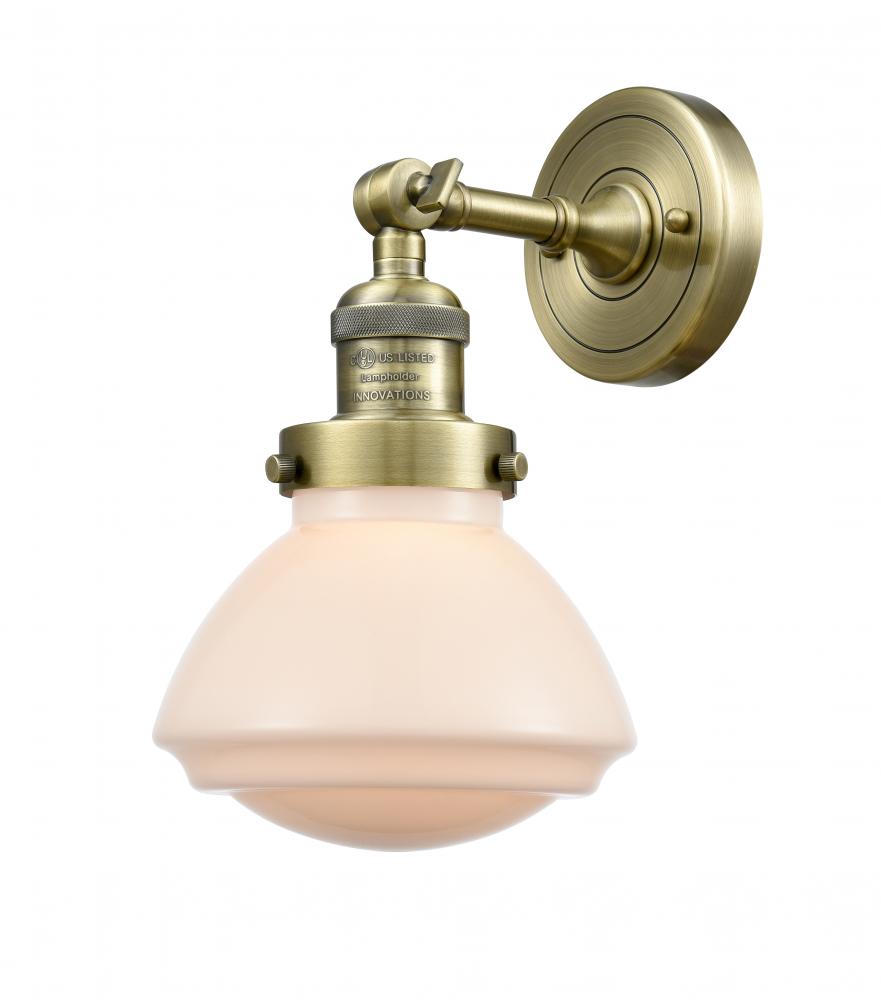 Olean - 1 Light - 7 inch - Antique Brass - Sconce