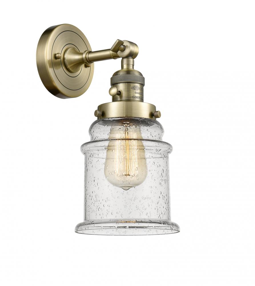 Canton - 1 Light - 7 inch - Antique Brass - Sconce