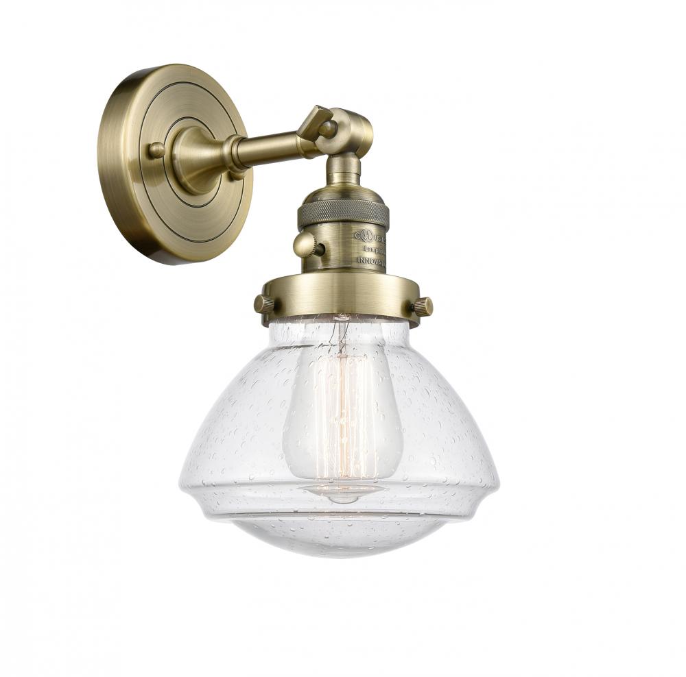 Olean - 1 Light - 7 inch - Antique Brass - Sconce