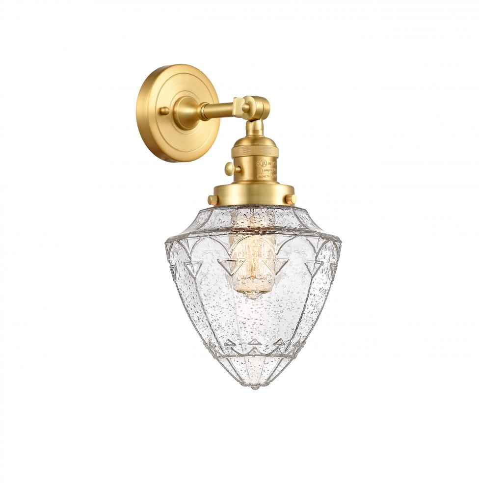 Bullet - 1 Light - 7 inch - Satin Gold - Sconce