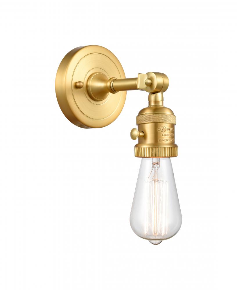 Bare Bulb - 1 Light - 5 inch - Satin Gold - Sconce