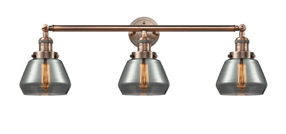 Fulton - 3 Light - 30 inch - Antique Copper - Bath Vanity Light