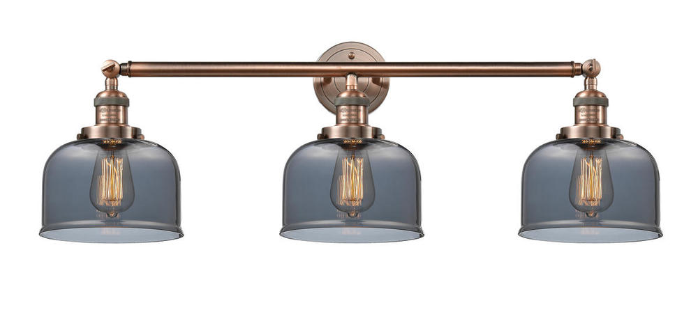 Bell - 3 Light - 32 inch - Antique Copper - Bath Vanity Light