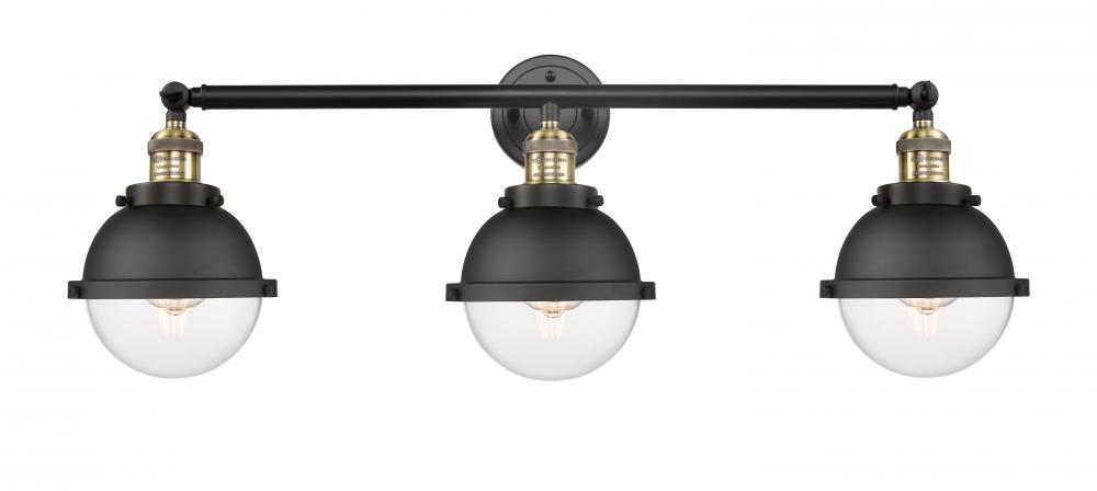 Hampden - 3 Light - 34 inch - Black Antique Brass - Bath Vanity Light