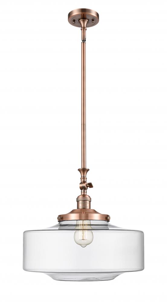 Bridgeton - 1 Light - 16 inch - Antique Copper - Stem Hung - Mini Pendant