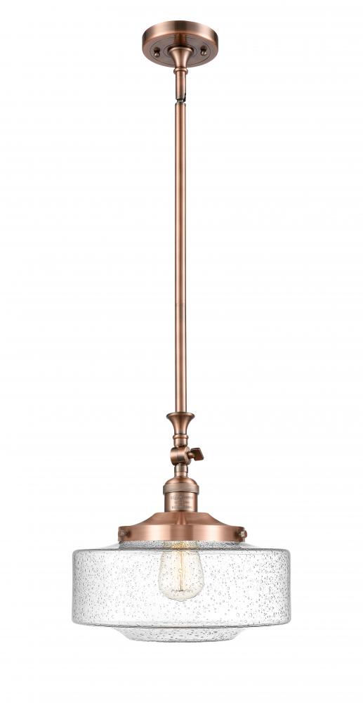 Bridgeton - 1 Light - 12 inch - Antique Copper - Stem Hung - Mini Pendant