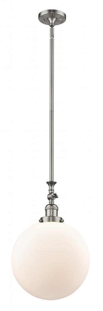 Beacon - 1 Light - 12 inch - Brushed Satin Nickel - Stem Hung - Mini Pendant