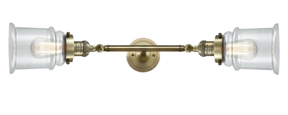 Canton - 2 Light - 6 inch - Antique Brass - Bath Vanity Light