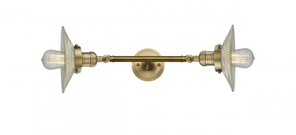 Halophane - 2 Light - 9 inch - Brushed Brass - Bath Vanity Light