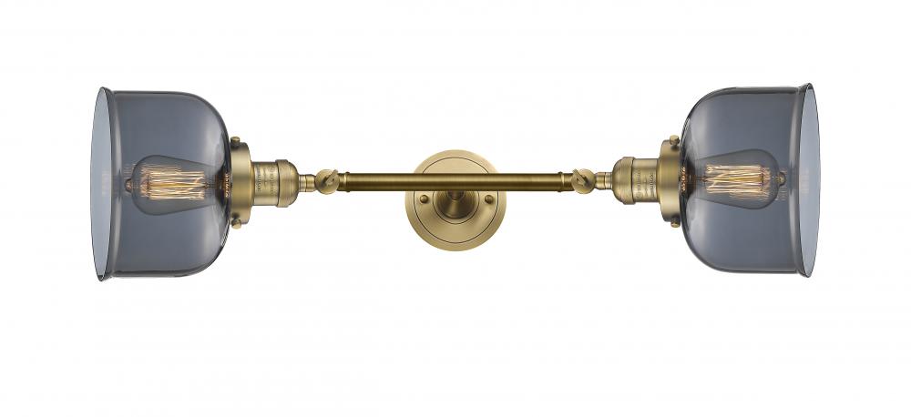 Bell - 2 Light - 8 inch - Brushed Brass - Bath Vanity Light