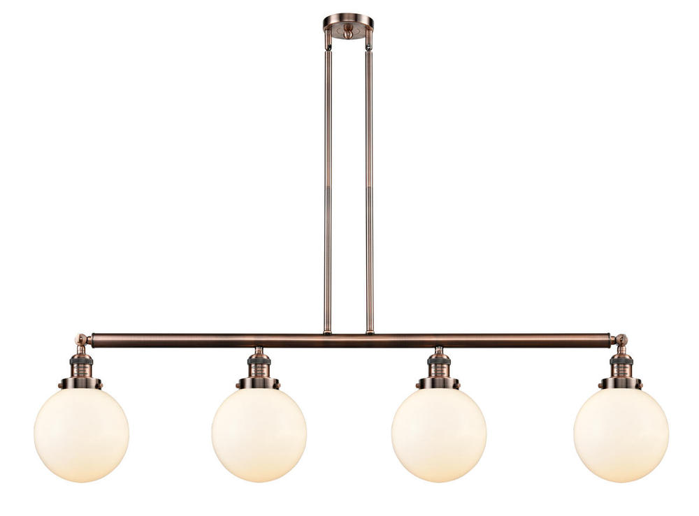Beacon - 4 Light - 53 inch - Antique Copper - Stem Hung - Island Light