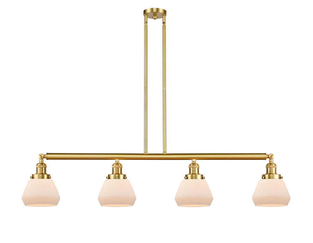 Fulton - 4 Light - 51 inch - Satin Gold - Stem Hung - Adjustable Island Light