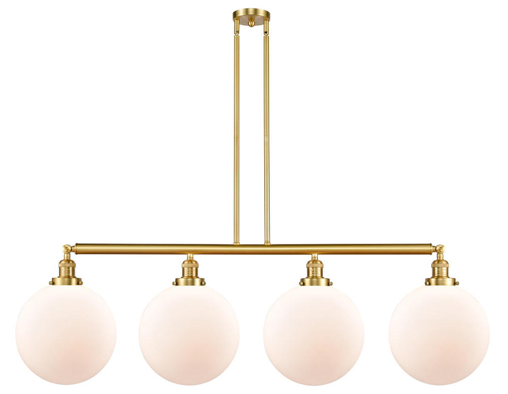 Beacon - 4 Light - 56 inch - Satin Gold - Stem Hung - Island Light