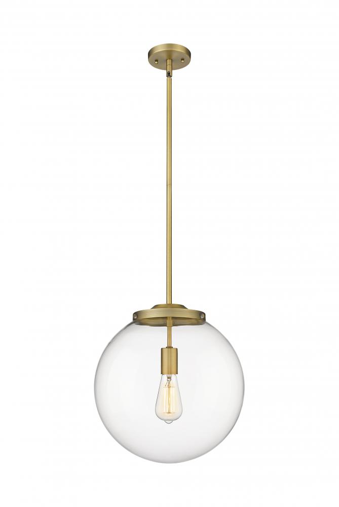 Beacon - 1 Light - 16 inch - Brushed Brass - Cord hung - Pendant