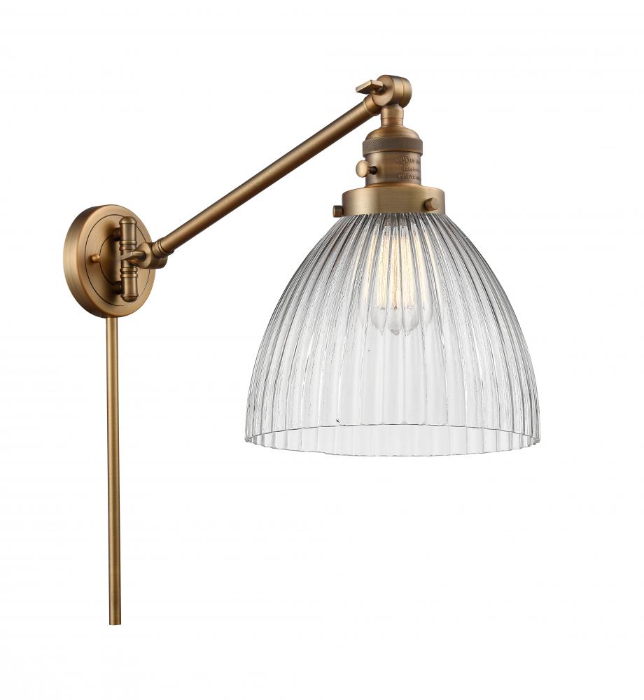 Seneca Falls - 1 Light - 10 inch - Brushed Brass - Swing Arm