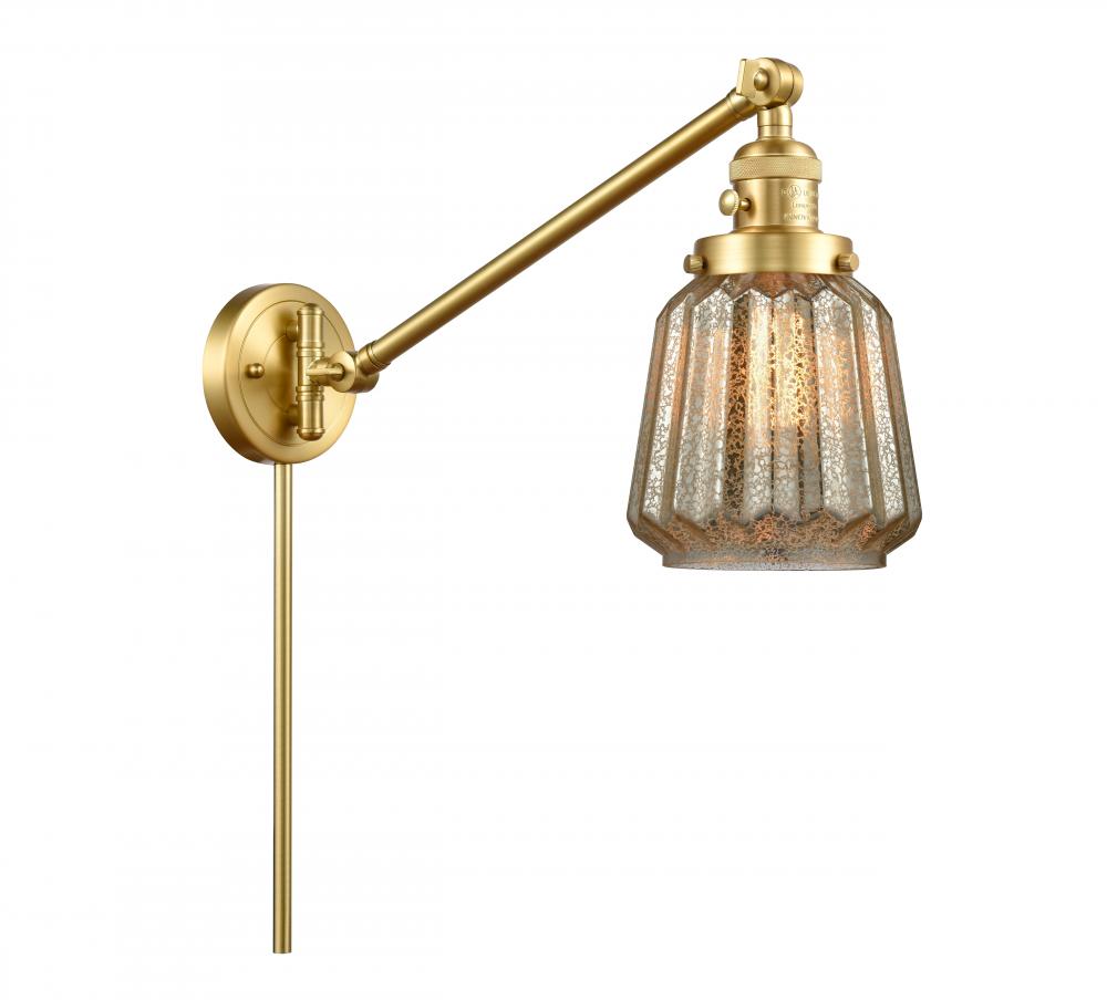 Chatham - 1 Light - 8 inch - Satin Gold - Swing Arm