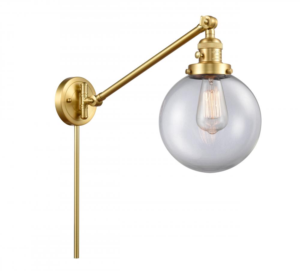 Beacon - 1 Light - 8 inch - Satin Gold - Swing Arm