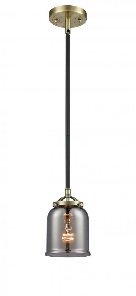 Bell - 1 Light - 5 inch - Black Antique Brass - Cord hung - Mini Pendant