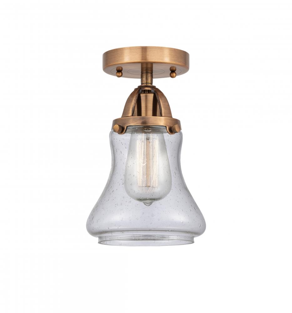 Bellmont - 1 Light - 6 inch - Antique Copper - Semi-Flush Mount