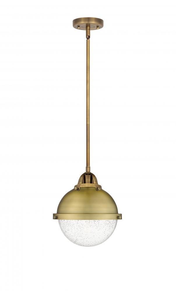 Hampden - 1 Light - 9 inch - Brushed Brass - Cord hung - Mini Pendant