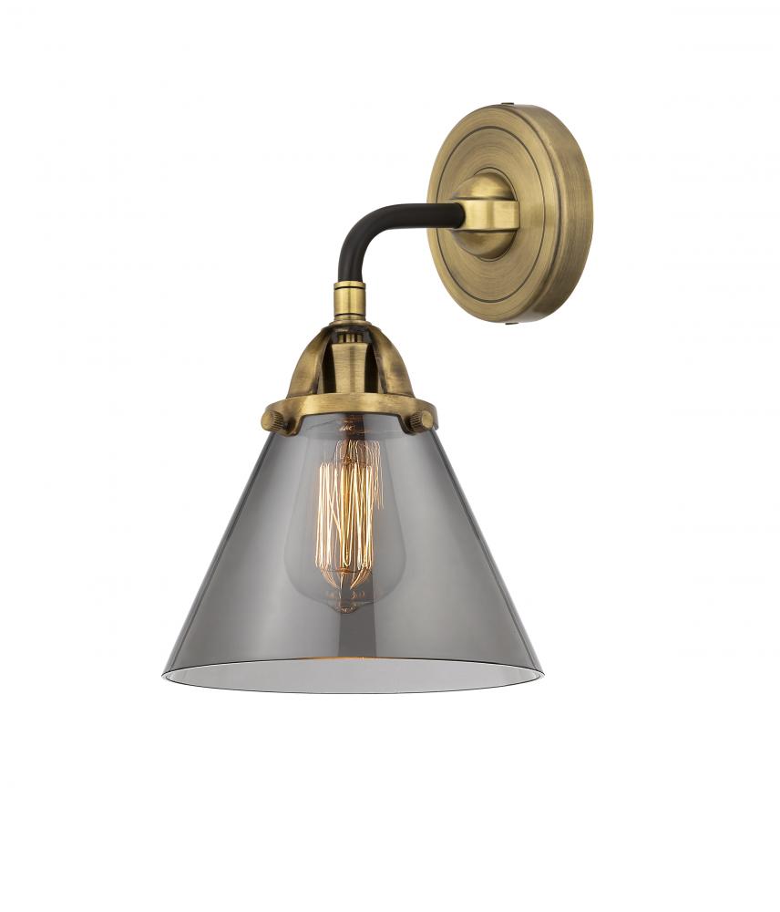 Cone - 1 Light - 8 inch - Black Antique Brass - Sconce