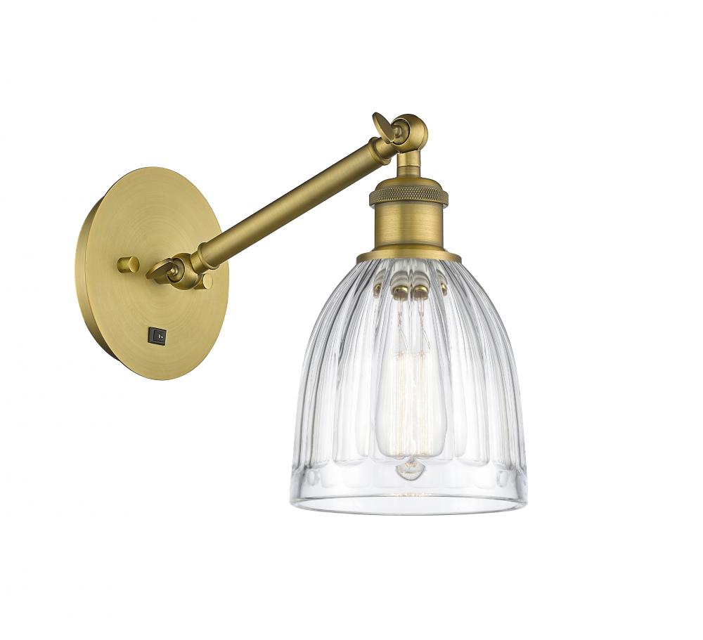 Brookfield - 1 Light - 6 inch - Brushed Brass - Sconce