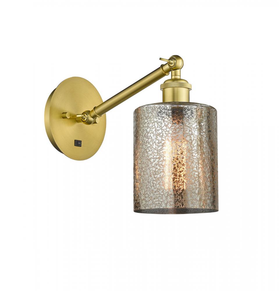 Cobbleskill - 1 Light - 5 inch - Satin Gold - Adjustable Sconce
