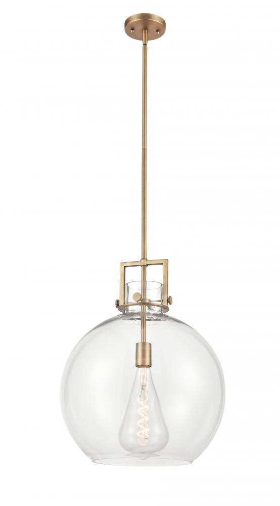 Newton Sphere - 1 Light - 16 inch - Brushed Brass - Pendant