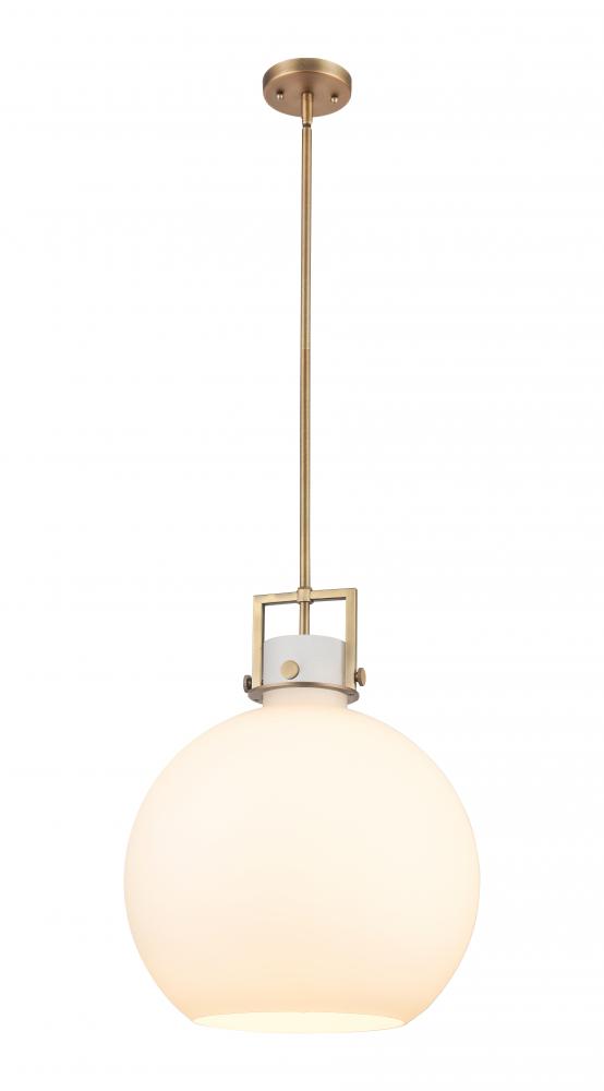 Newton Sphere - 1 Light - 16 inch - Brushed Brass - Pendant