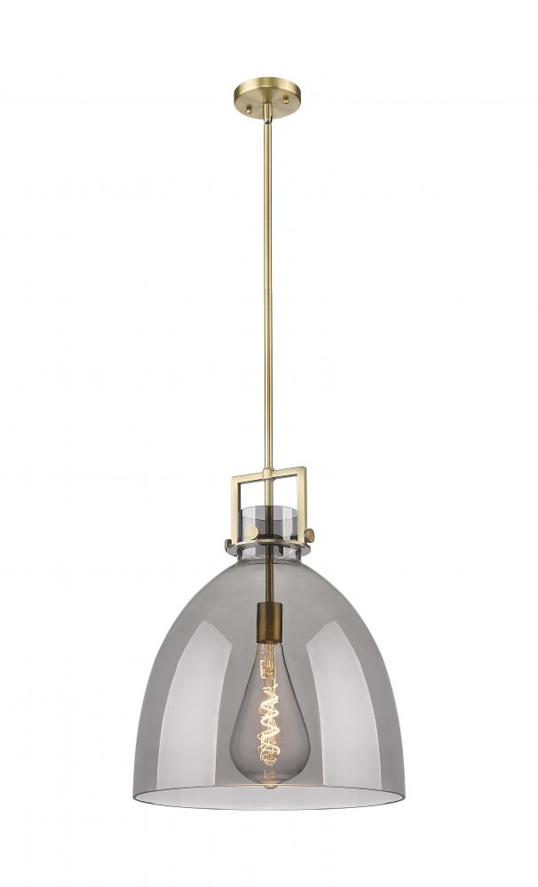 Newton Bell - 1 Light - 16 inch - Brushed Brass - Pendant