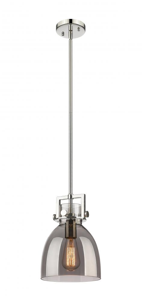 Newton Bell - 1 Light - 8 inch - Polished Nickel - Mini Pendant