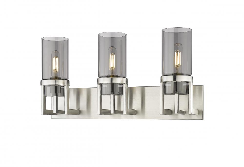 Utopia - 3 Light - 5 inch - Satin Nickel - Bath Vanity Light