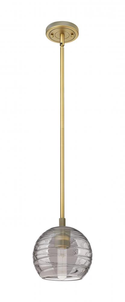 Crown Point - 1 Light - 6 inch - Brushed Brass - Pendant