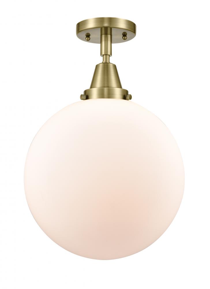 Beacon - 1 Light - 12 inch - Antique Brass - Flush Mount