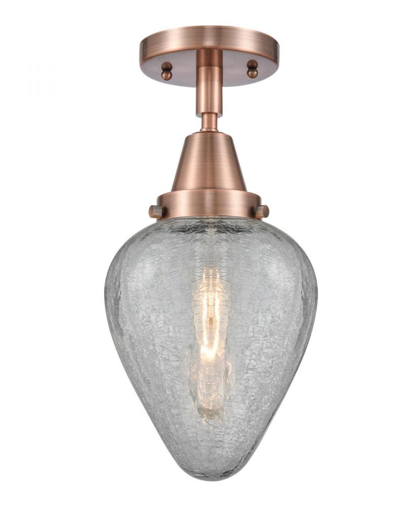 Geneseo - 1 Light - 7 inch - Antique Copper - Semi-Flush Mount