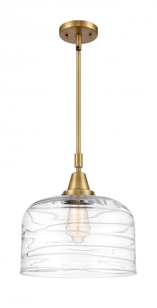 Bell - 1 Light - 12 inch - Brushed Brass - Mini Pendant