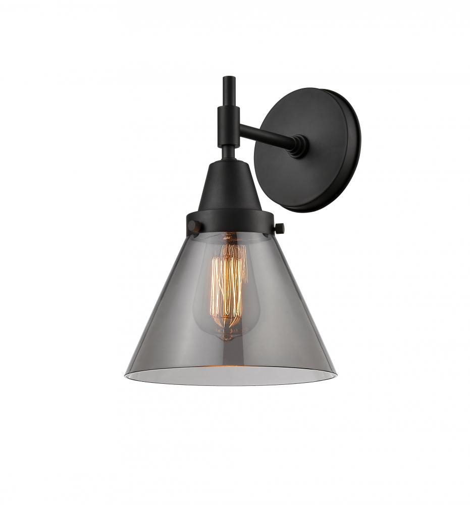 Cone - 1 Light - 8 inch - Matte Black - Sconce