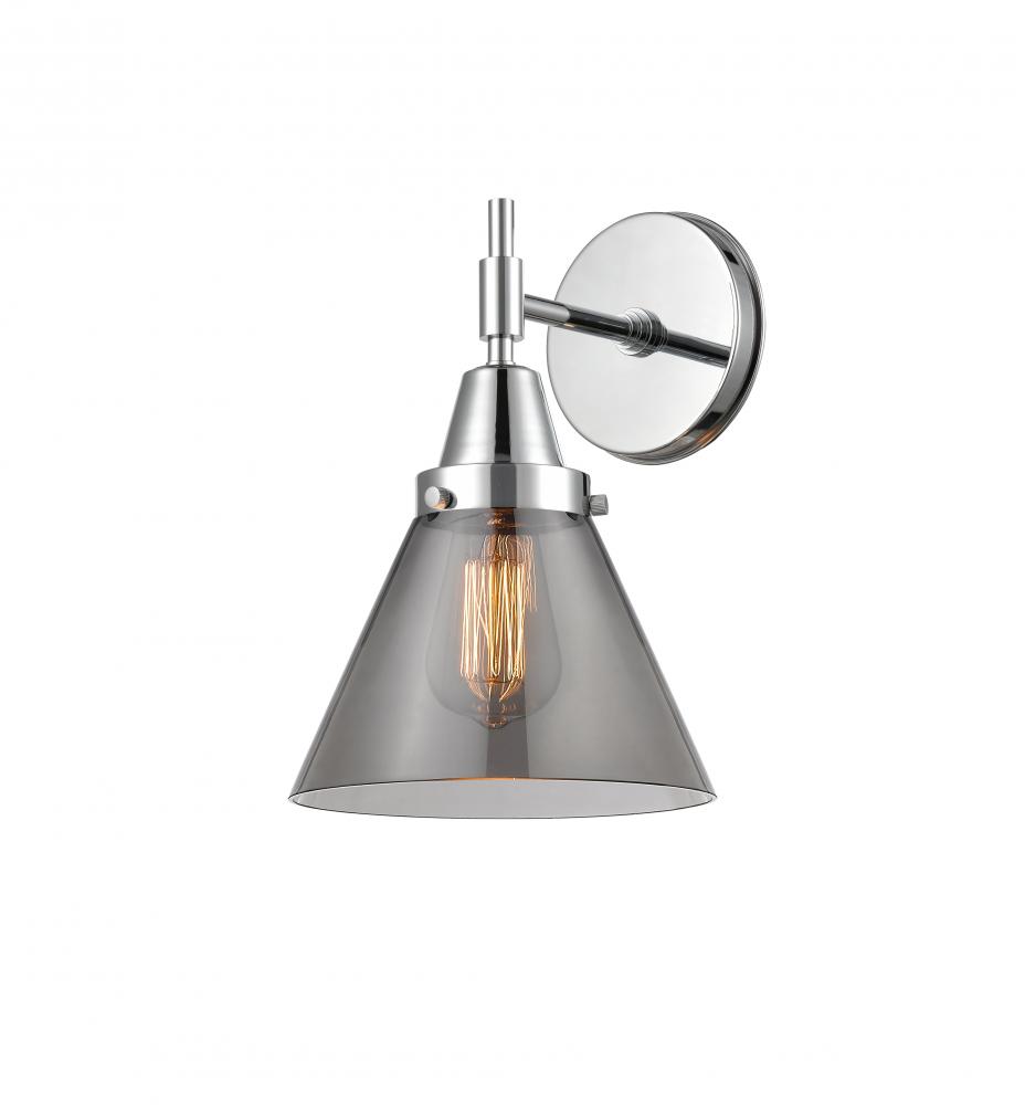 Cone - 1 Light - 8 inch - Polished Chrome - Sconce