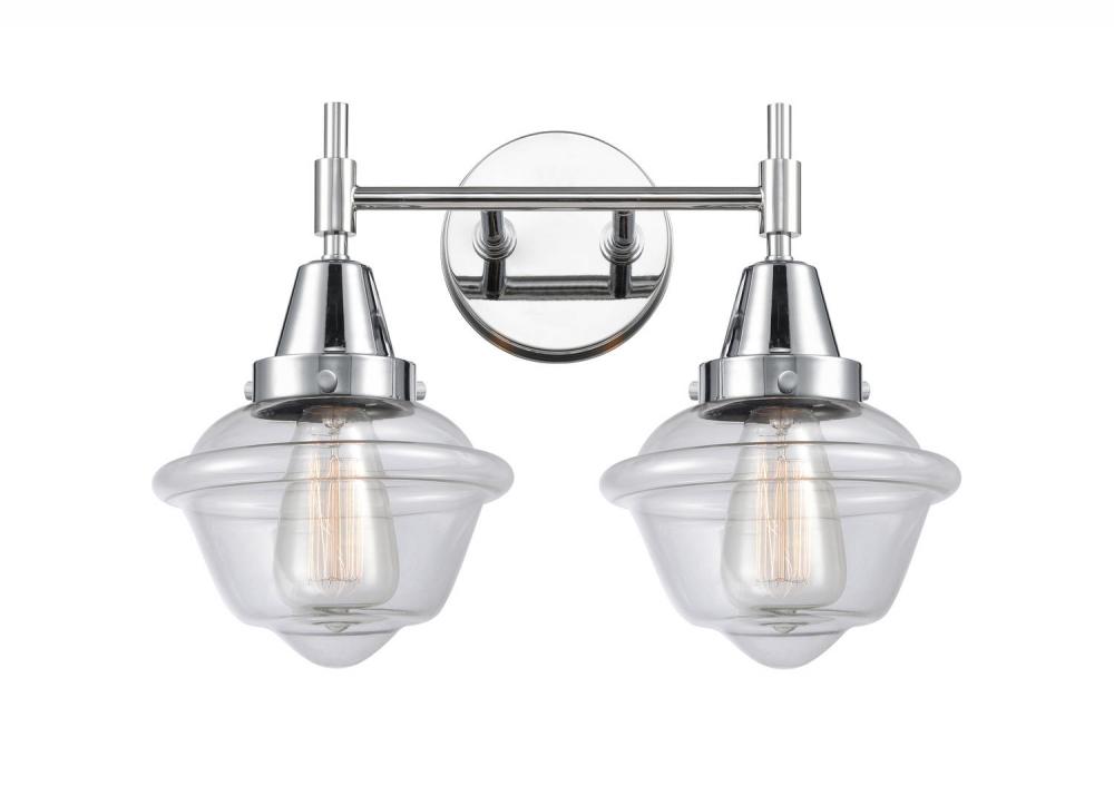 Oxford - 2 Light - 17 inch - Polished Chrome - Bath Vanity Light