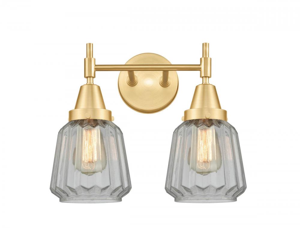 Chatham - 2 Light - 15 inch - Satin Gold - Bath Vanity Light