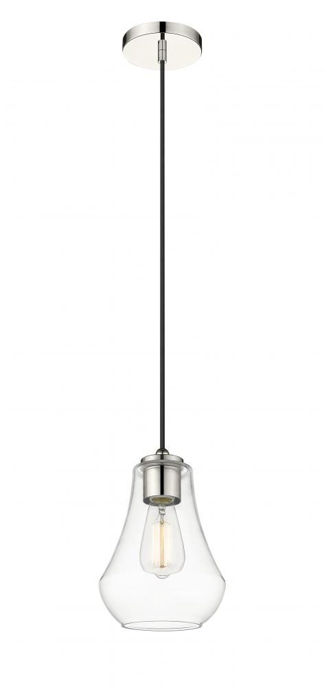 Fairfield - 1 Light - 7 inch - Polished Nickel - Cord hung - Mini Pendant